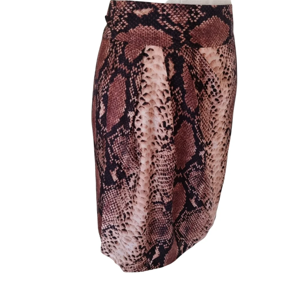 Witchery - Snake Print silk blend skirt - Size 12 - Picture 4 of 7